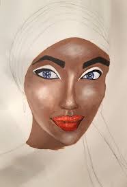 Just sharing Photo of my artwork About an idea of a queen Big thanks for  letting me in In this group.