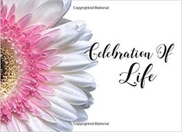Celebration Of Life Sign In Guest Book For Funeral Memorial Wake Services Beautiful Pink White Daisy Cover Funeral Guest Book Series Journals Realme 9781693883897 Amazon Com Books