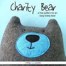 Warren The Charity Bear A Free Teddy Bear Pattern Shiny Happy World Sewing Projects For Kids Teddy Bear Patterns Free Teddy Bear Pattern