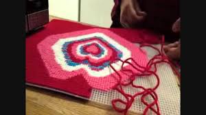For mesh counts 5,7, 10 or 14 ct. Cross Stitching A Heart Design On Plastic Canvas Mesh Part 6 Youtube