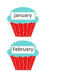 Cupcake Templates For Birthday Chart