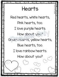 Hearts Valentines Day Poem For Kids Hearts Is The Perfect Poem To Use With Your Valentin Valentines Day Songs Valentines Day Poems Valentines Songs For Kids