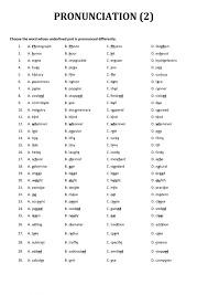 Below is a list of the 44 phonemes along with their international phonetic alphabet symbols and some examples of their use. Pronunciation Phonetics 2 Worksheet