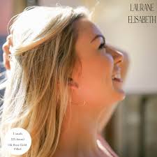 Rose Gold Heart Hoop Earrings • Nickel Free Earrings • 14k Rose Gold Filled  • Sensitive Ears • Heart Earrings