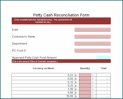 Daily cash register reconciliation process. Free Printable Petty Cash Reconciliation Form Bogiolo