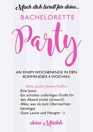 Bacheloretteparty Einadung Invitation Zum Jga Junggesellenabschied Bachelorette Jga Party Einladung