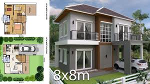 Sejak berdiri tahun 2006 arsitek terpopuler sekaligus berusaha menciptakan desain rumah terbaik 2021 yang paling diminati oleh. 3 Bedrooms Home Plan 8x8m This Villa Is Modeling By Sam Architect With 2 Stories Level It S Has 3 Bedrooms 3 Bed House Plans House With Balcony House Design