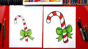 How to draw a cute candy cane. How To Draw A Candy Cane Art For Kids Hub