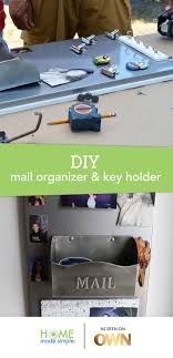 Create A Sleek Wall Organizer To Keep Your Mail Keys And Photos In One Convenient Spot This Simple Easy To Make Diy Mail Organizer Diy Mail Home Made Simple