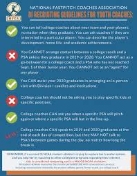 How to email a college coach about transferring. Nfca On Twitter Summer Tournaments Are In Full Swing Which Means Recruiting Is As Well Friendly Reminder To Division I And Youth Coaches Regarding Recruiting Rules Note The Nfca Does Not Create