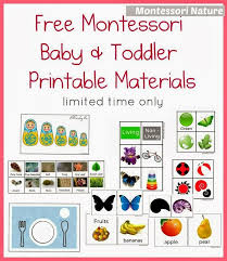 Free Montessori Baby Toddler Printable Materials Montessori Toddler Activities Montessori Activities Montessori Baby