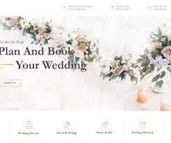Perfect Day Wedding Planning Multipage Html Template Wedding Planning Templates Wedding Planner