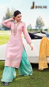 Matching blue and brown colors. Sky Blue And Pink Combination Dress Cheap Online