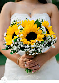 Pin By Luke And Cat Photography On Inspo Floral Sunflower Wedding Bouquet Sunflower Wedding Babys Breath Bouquet