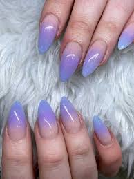 The almond shape nails immediately make your hands longer and more feminine. Best Summer Ombre Nails In 2019 Stylish Belles Purple Ombre Nails Acrylic Nails Almond Shape Pink Ombre Nails