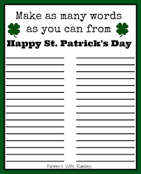 This crossword puzzle features st. Free St Patrick S Day Word Puzzle Printable Farmer S Wife Rambles