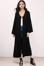 Keep Me Warm Knitted Duster Cardigan In Black S 38 Tobi Sg