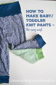 These little baby pants are very fast to make and fit newborns through about 3 months. How To Make Baby Knit Pants A Tutorial Patchwork Posse