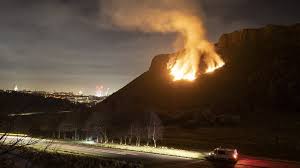It is a 640 acre royal park adjacent to holyrood palace. Firefighters Tackle Arthur S Seat Blaze Bbc News