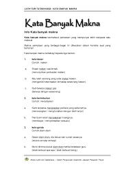Roti tawar jajanan anak sd kekinian 1000an. Kata Banyak Makna