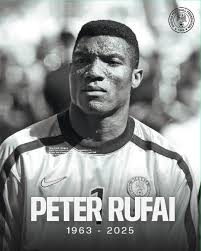 Nigeria m0urns the passing of legendary Super Eagles goalkeeper, Peter  Rufai. He was a giant of Nigerian football and a 1994 AFCON champion. Your  legacy lives on!
