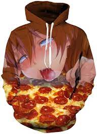 Pizza Hentai Hoodie - Japanese Clothing