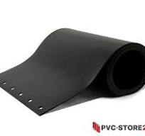 PVC-Lamellenstreifen QuickMount schwarz mattiert 300 x 3 mm normal  kältefest UNDURCHSICHTIG