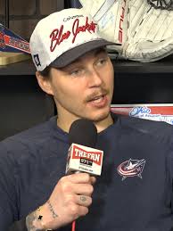 Elvis Merzlikins (@elvismerzlikins) talks about family, his favorite  Columbus restaurants, teammates, and the Blue Jackets pushing for a playoff  spot!