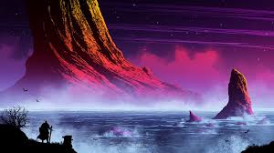 Colorful Coast By Michal Kvac Fantasy Landscape Landscape Wallpaper Sci Fi Wallpaper
