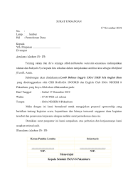 Untuk anda yang ingin bekerjasama dengan sponsor anda. Surat Undangan Sponsorship