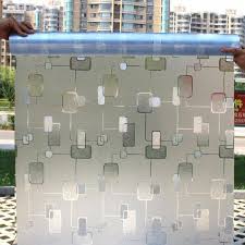 Our quality window film looks like stained glass but costs much less. Grid Pattern Frosted Glass Window Shading Film Tinted Frosted Window Glass Film For Home Office Removable