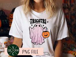 Tricotri Ghost Trick or Treat Sublimation Design PNG File - Etsy