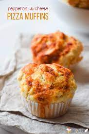 Pepperoni Cheese Pizza Muffins Recipe Pizza Muffins Recipe Food Baking Recipes