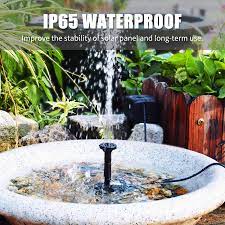 This feature explains the main reason you this solar pump is the best option if you have a wide irrigated area. Solar Powered Fountain Pump Water Pump With Adjustable Solar Panel Diy Birdbath Fountain Pump Outdoor Water Fountain Panel Kit Fountains Bird Baths Aliexpress