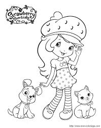 Ausmalbilder Emily Erdbeer Bild Mit Hund Und Katze
