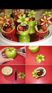 Apple Dessert With Fruits Healthy Desserts For Christmas Or Children Kids Party Food Decoration Food Yummy Food