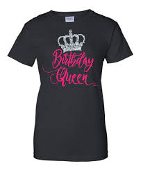 Girly Personalized Birthday Birthday T Shirt Design Ideas Birthday Queen Shirt Custom Order Birthday Shirts Queen Shirts Happy Birthday Shirt