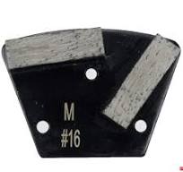 Two bar segment diamond floor grinding trapezoids for xps ...