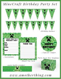 Minecraft Birthday Card Printable Free Free Minecraft Printable Birthday Bundle It S A Mother Thing Minecraft Birthday Minecraft Birthday Card Minecraft Birthday Party