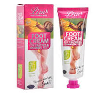 Liru Foot Care Snail Repair Anti-Crack Moisturizing Foot Cream for Dry Damaged Skin 80ml