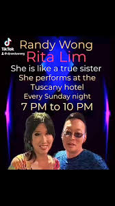 Randy Wong here Rita Lim she is a must see this Sunday night at the Tuscany  Suites 7 PM to 10:30 PM it's absolutely free to get in free parking Dora  Azoulay