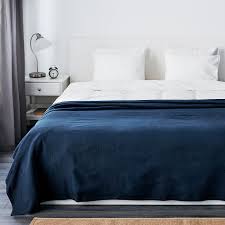 Quilted medallion quilt and sham collection. Dark Blue Bedspread