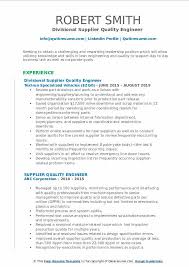 Browse resume examples for quality engineer jobs. Supplier Quality Engineer Resume Samples Qwikresume