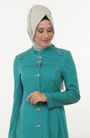 Nihan Hakim Yaka Astarsiz Pardesu Yesil P4114 22 Ala Tesettur Tesettur Giyim Ferace Elbise Sal Hasema Model Pakaian Hijab Model Pakaian Pakaian