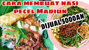 Cara Membuat Nasi Pecel Madiun Untuk Jualan Sego Pecel Youtube