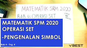Matematik tingkatan 3,4 & 5 | topik : Bab 4 Matematik Tingkatan 4 Operasi Set Bhg 1 Kssm Youtube