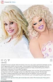 G d7 g the more i realized that i was viewing god's coloring book. Dolly Parton And Drag Star Work On Clothing Line For Charities Daily Mail Online