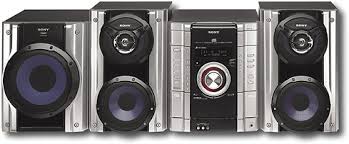 Best Buy Sony 500w Mini Hi Fi Stereo System W 3 Disc Cd Changer Mp3 Playback Black Mhcgx750