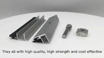 Good Quality Solar Mounting Thin Film End Clamp Frameless Solar Panel Solar  Clamps Solar Inter Clamp for Pv Mounting System
