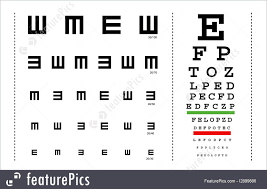 Optometry Vector Snellen Eye Test Charts For Children And Adults